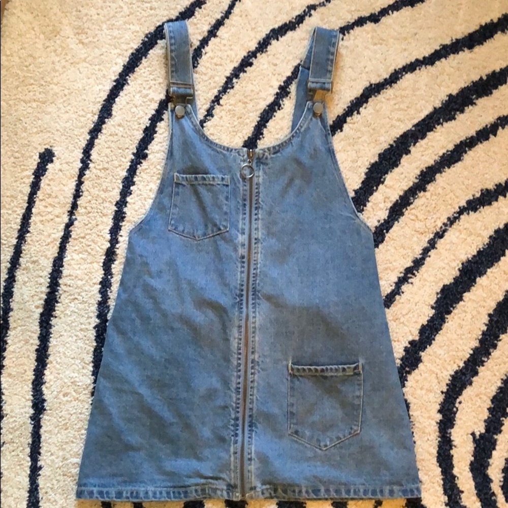 Forever 21 overall denim dress